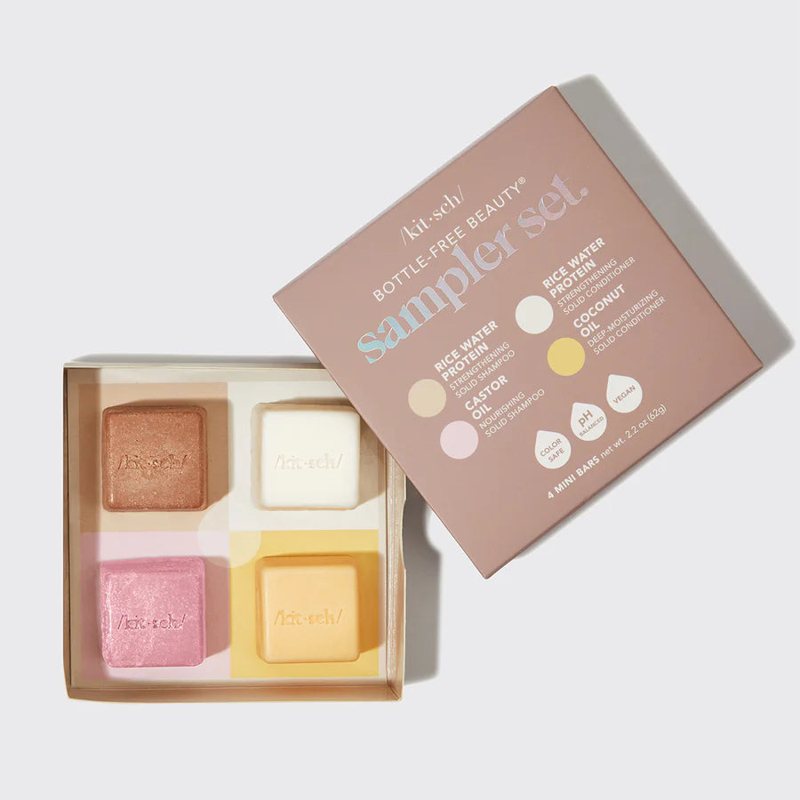 /kit•sch/ Bottle-Free Shampoo + Conditioner Mini Sampler Set